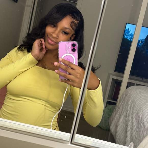 WOWDARK Women's Autumn Square Neck Form-Fitting Cropped Top And Pants Set - Picture 2 of 2